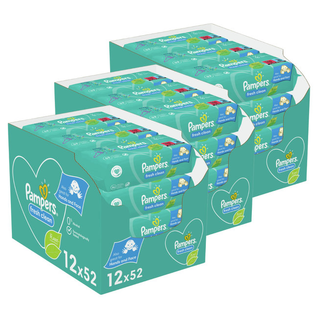 Pampers - Fresh Clean - Billendoekjes - 1872 doekjes - 36 x 52