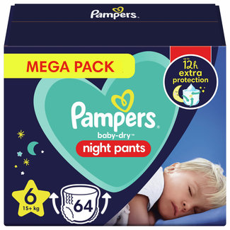 Pampers Pampers - Night Pants - Maat 6 - Mega Pack - 64 luierbroekjes