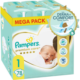 Pampers Pampers - Premium Care - Maat 1 - Mega Pack - 78 luiers