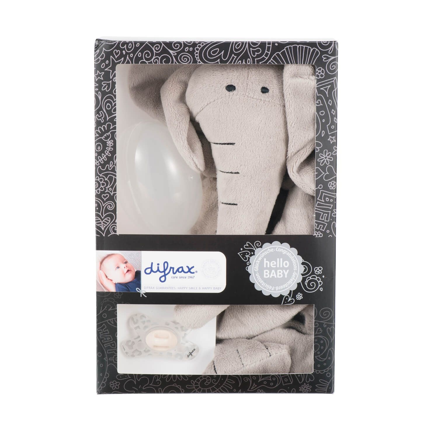 Difrax - Baby Cadeauset - Special Edition Animal - Olifant