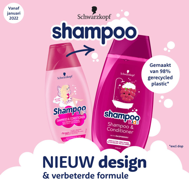 Schwarzkopf - Kids Shampoo & Conditioner - Raspberry - 250ml