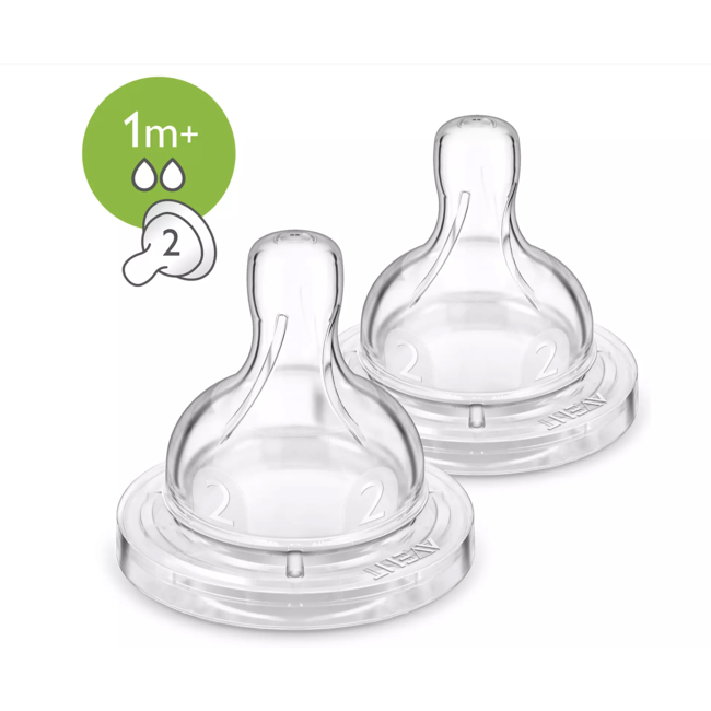 Philips Avent Philips Avent - Anti-colic - Flessenspeen - 1+ maanden - 2 stuks - SCF632/27