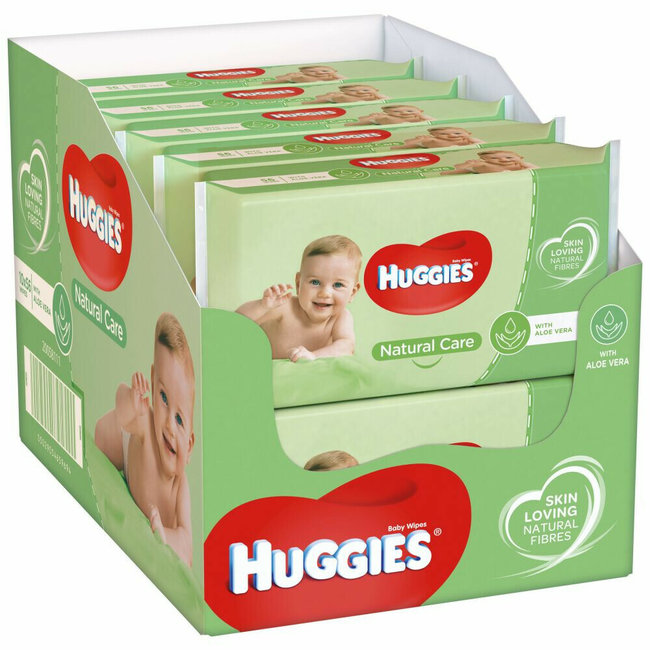 Huggies - Natural Care - Billendoekjes - 560 babydoekjes - 10 x 56