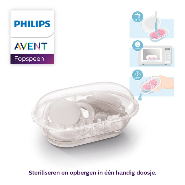 Philips Avent - Ultra Air - Fopspeen - 0/6 maanden - 2 stuks - SCF085/02