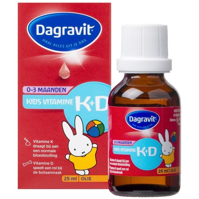 Dagravit - Kids Vitamine K+D - Olie - 0/3 maanden - 25ml