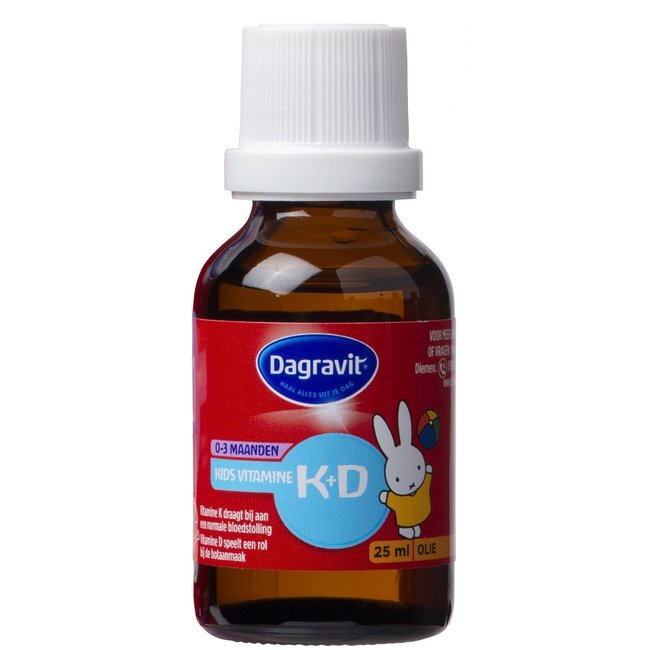 Dagravit - Kids Vitamine K+D - Olie - 0/3 maanden - 25ml