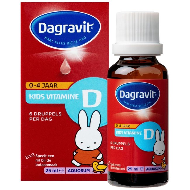 Dagravit - Kids Vitamine D - Aquosum Druppels - 0/4 jaar - 25ml