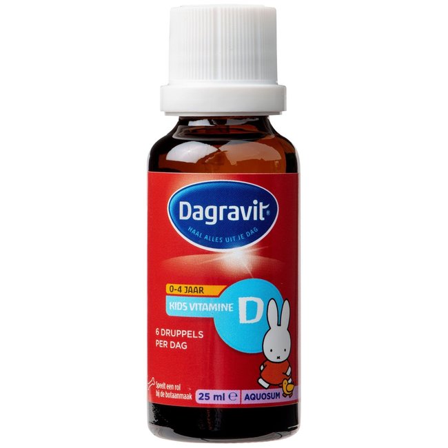 Dagravit - Kids Vitamine D - Aquosum Druppels - 0/4 jaar - 25ml
