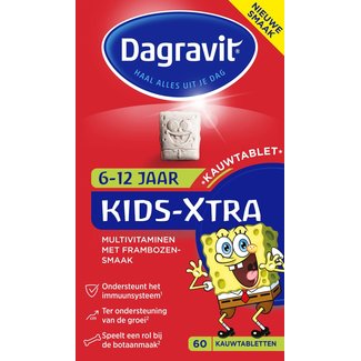 Dagravit Dagravit - Kids Extra Multivitaminen - Kauwtabletten - 6/12 jaar - 60 stuks