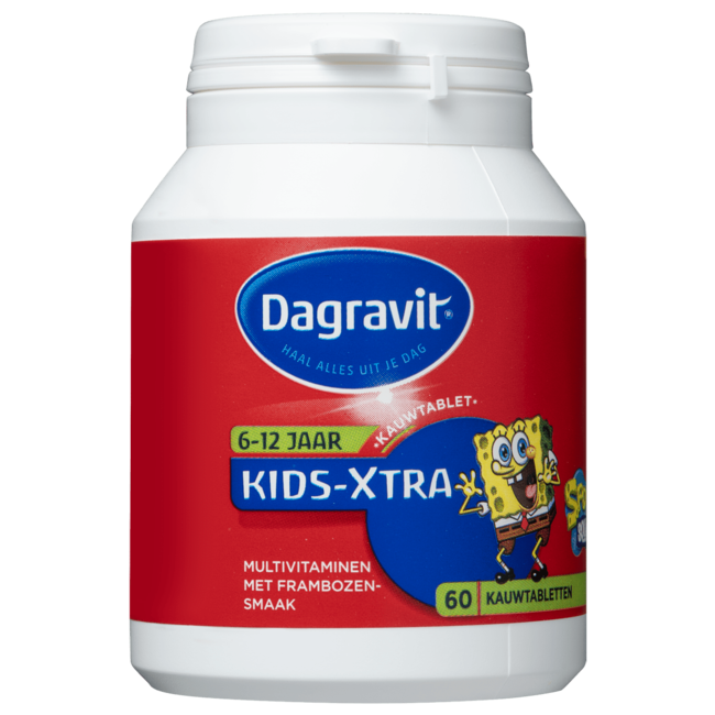 Dagravit - Kids-Extra Multivitaminen - Kauwtabletten - 6/12 jaar - 60 stuks