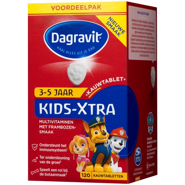 Dagravit - Kids Extra - Kauwtabletten - 3/5 jaar - 120 stuks