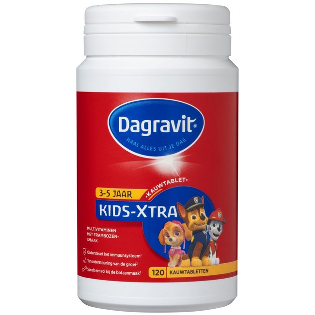 Dagravit - Kids Extra - Kauwtabletten - 3/5 jaar - 120 stuks