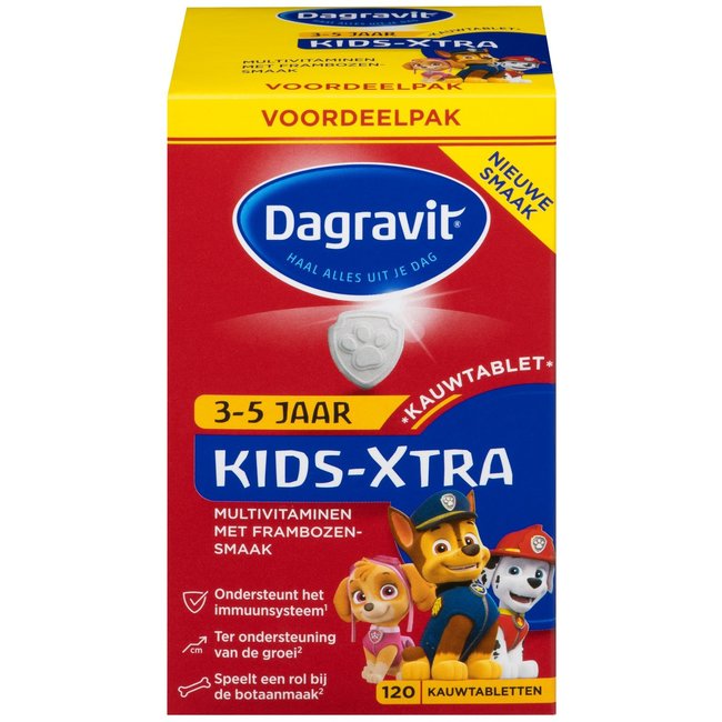 Dagravit - Kids Extra - Kauwtabletten - 3/5 jaar - 120 stuks