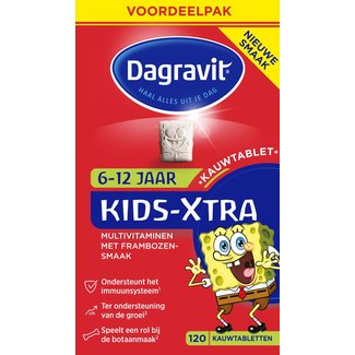 Dagravit Dagravit - Kids Extra Multivitaminen - Kauwtabletten - 6/12 jaar - 120 stuks