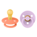 Bibs BiBS - Colour Pacifier - Stage 1 Fopspeen - 0+ maanden - 2 stuks - Papaya / Violet Sky