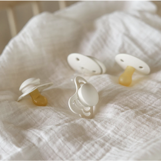 BiBS - Try it Collection - Fopspenen - Maat 1  - Ivory - 4 stuks