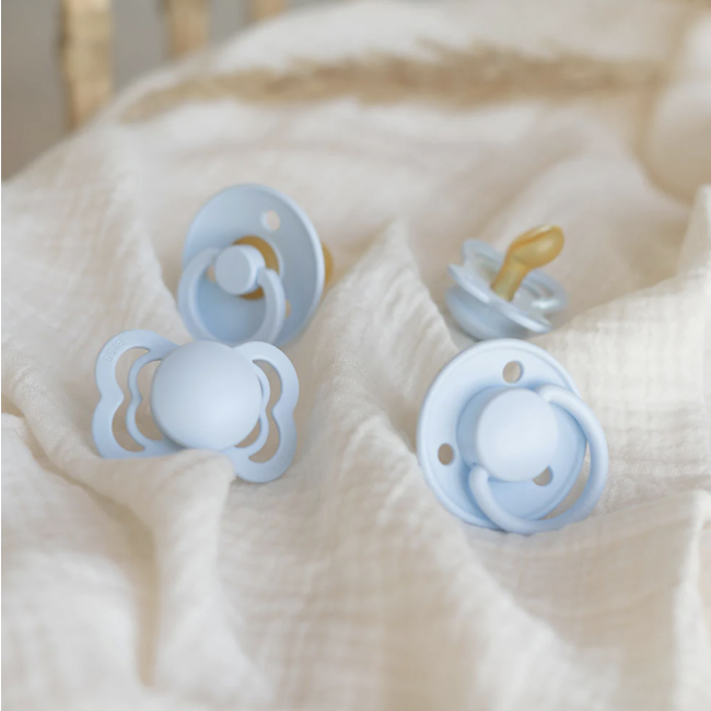 BiBS - Try it Collection - Fopspenen Fase 1 - Baby Blue - 4 stuks