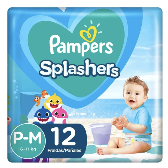 Pampers Pampers Splashers - Wegwerpbare Zwemluiers - Maat 3/4 - 12 Zwemluiers