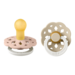 Bibs BiBS - Boheme Pacifier Glow in the Dark - Stage 1 Fopspeen - 2 stuks - Blush Glow / Vanilla Glow