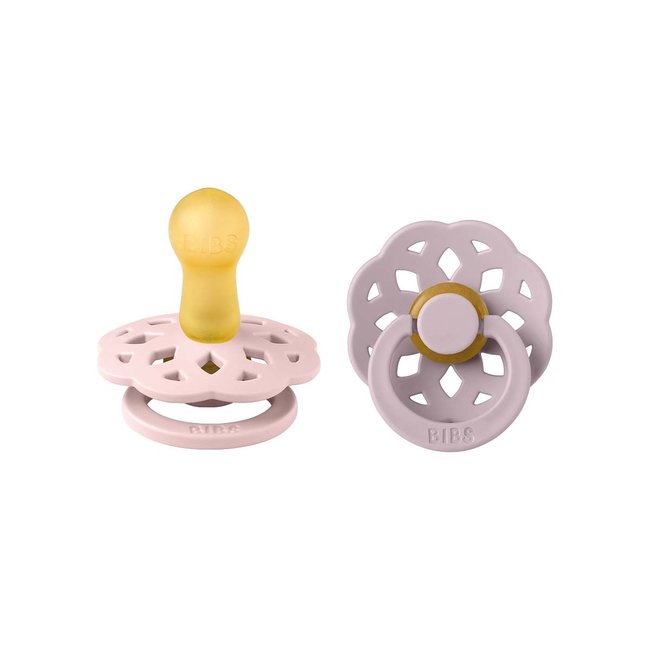 BiBS - Boheme Pacifier - Stage 2 Fopspeen - 2 stuks - Blossom / Dusky Lilac