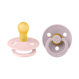 Bibs BiBS - Colour Pacifier - Stage 2 Fopspeen - 6+ maanden - 2 stuks - Dusky Lilac / Blossom