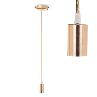 Smartwares Smartwares - Pendellamp Rosé Goud - 158 cm hanglamp - E27 Fitting