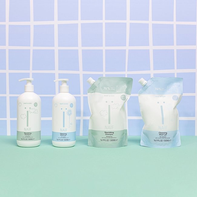 Naïf Care - Cleansing Wasgel - 500 ml - Met Drukpomp