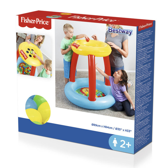Fisher-Price -  Oplaasbare Ballenbak Junior 89 x 84 cm 16-delig - Bestway