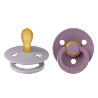 Bibs BIBS - Colour Fopspeen - Symmetrisch - Maat 1 - Fossil Grey / Mauve - Duopack