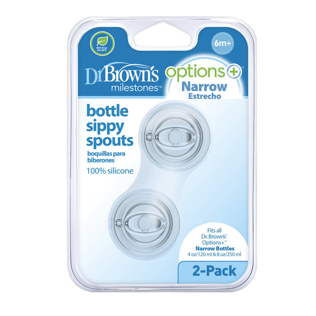 Dr. Brown Dr. Brown’s - Tuitspeen - standaard halsfles - Sippy Spout - 2 stuks