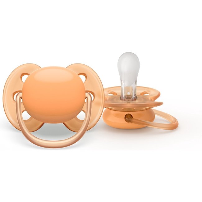 Philips Avent - Ultra Soft Fopspeen - 0/6 maanden - 2 stuks - SCF091/03