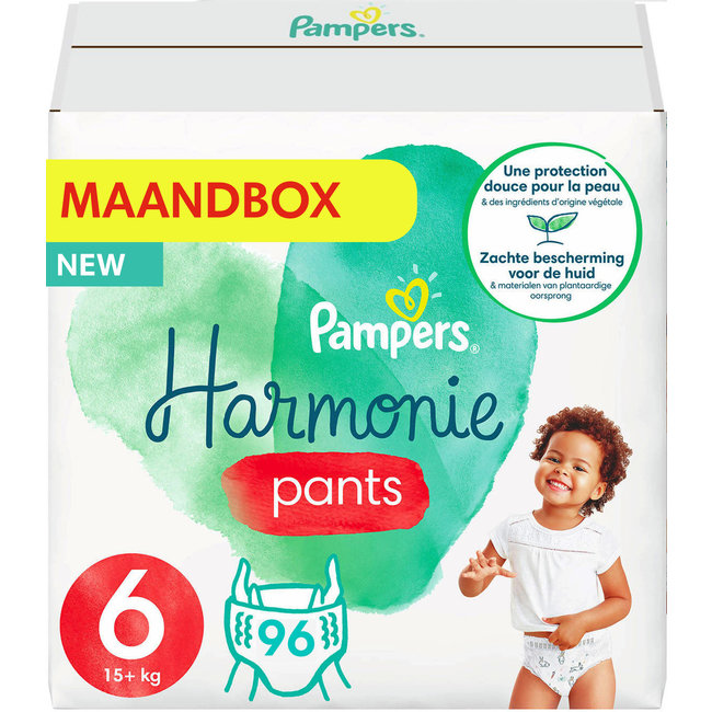Pampers - Harmonie Pants - Maat 6 - Maandbox - 96 luierbroekjes
