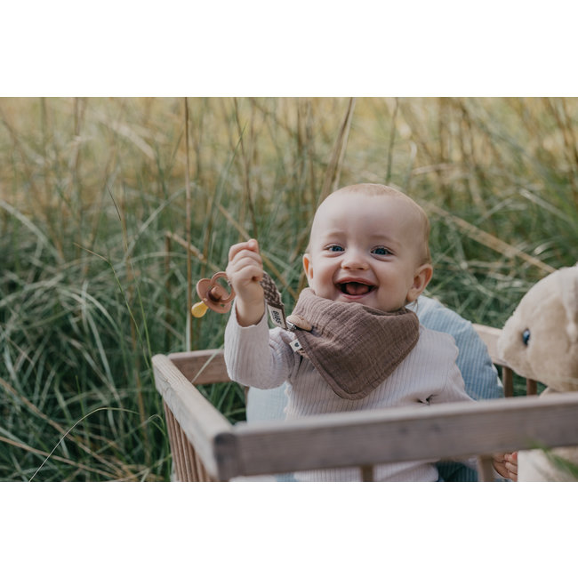 BiBS - Fopspeenkoord - Sand / Ivory - 0+ maanden