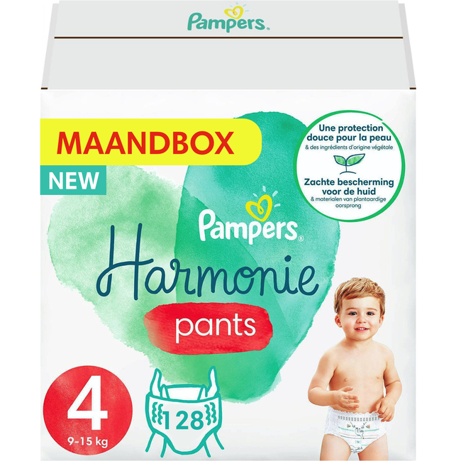 Pampers Pampers - Harmonie Pants - Maat 4 - Maandbox - 128 luierbroekjes