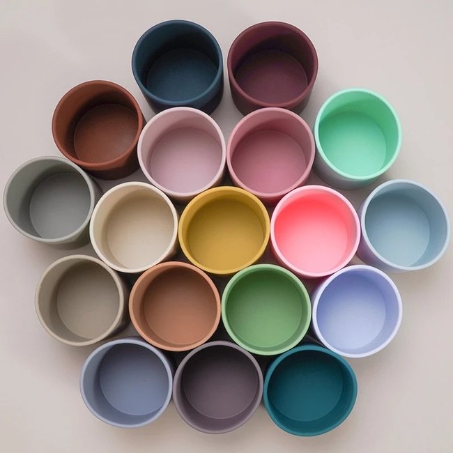 Dutsi - Siliconen - Drinkbeker - Oudroze - Vosje