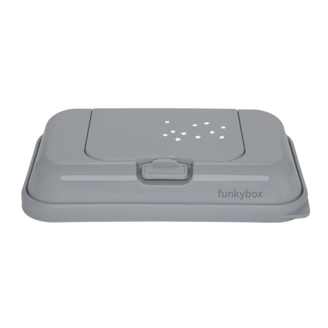 Funkybox Funkybox - Billendoekjes Doosje - To Go - Grey  - Little Stars