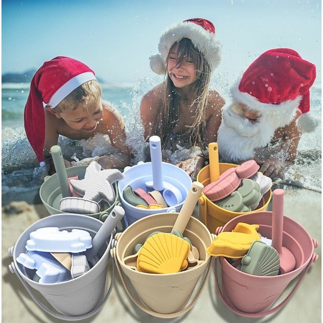 Dutsi - Siliconen Strandspeelgoed set - Lichtblauw