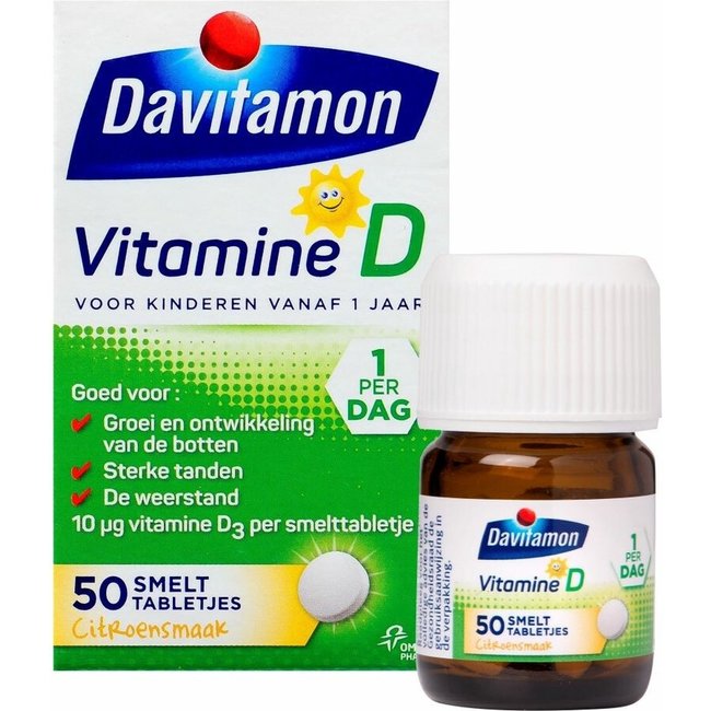 Davitamon - Vitamine D voor Kinderen - 50 Smelttabletjes