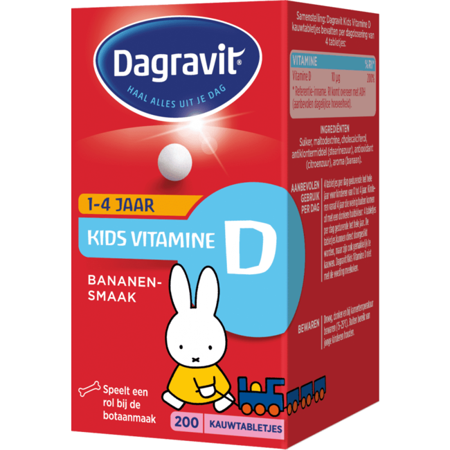 Dagravit - Kids Vitamine D kauwtabletjes - 200 Stuks