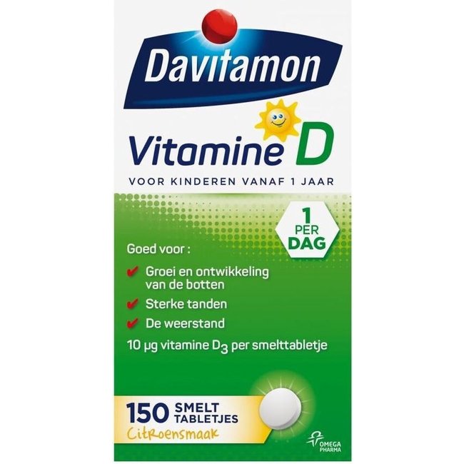 Davitamon Davitamon - Vitamine D voor Kinderen - 150 Smelttabletjes