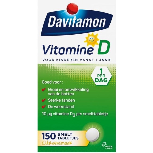 Davitamon - Vitamine D voor Kinderen - 150 Smelttabletjes