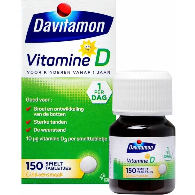 Davitamon - Vitamine D voor Kinderen - 150 Smelttabletjes