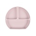 Dutsi Dutsi - Siliconen 3- vaksbord  - Met zuignap - Baby bord  -  Poederroze