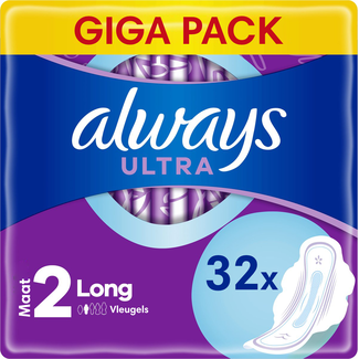 Always Always - Maandverband - Ultra Long - Met Vleugels - Maat 2 - 32 Pads