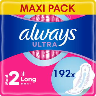 Always Always - Maandverband - Ultra Super - Met Vleugels - Maat 2 - 192 Pads