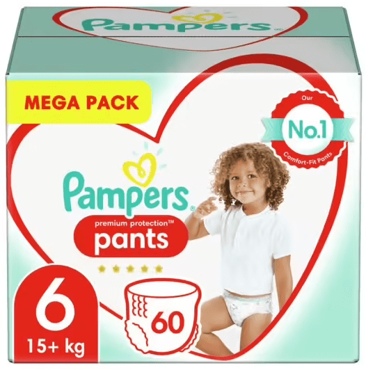 Pampers - Premium Protection Pants-Maat 6-Mega Pack - 60 luierbroekjes 