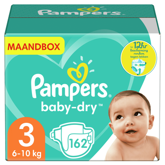 Pampers Pampers - Baby Dry - Maat 3 - Maandbox - 162 luiers