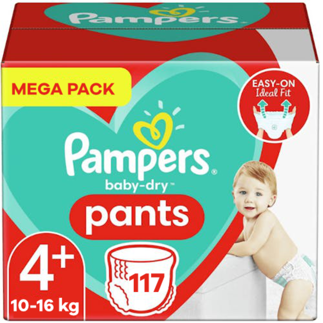 Pampers Pampers - Baby Dry Pants - Maat 4+ - Mega Pack - 117 luierbroekjes