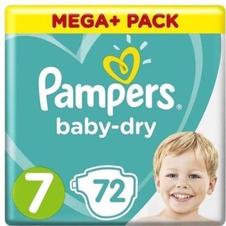 Pampers Pampers - Baby Dry - Maat 7 - Mega Pack - 72 luiers