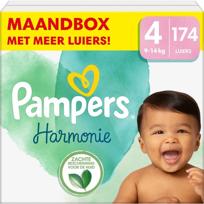 Pampers Pampers - Harmonie - Maat 4 - Maandbox - 174 stuks - 9/14 KG